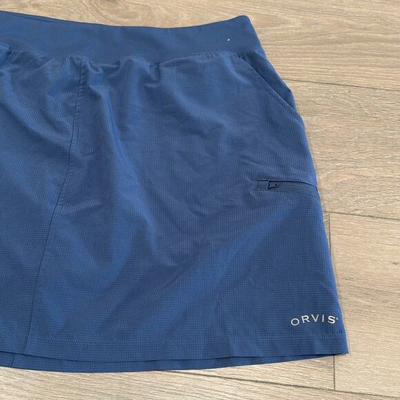 ORVIS Dusty Blue Polyester Active Fishing Outdoor Hiking Skort Size XL - Picture 5 of 15